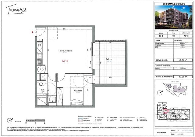 Appartement T2 à vendre - 2 pièces - 47.64 m2 - ALES - 30 - LANGUEDOC-ROUSSILLON - Century 21 Impact Immobilier