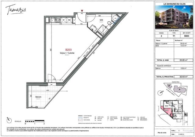 Appartement T1 à vendre - 1 pièce - 33.95 m2 - ALES - 30 - LANGUEDOC-ROUSSILLON - Century 21 Impact Immobilier