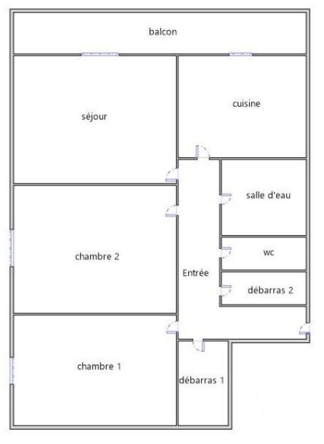 Appartement F3 à vendre - 3 pièces - 63.18 m2 - ALES - 30 - LANGUEDOC-ROUSSILLON - Century 21 Impact Immobilier