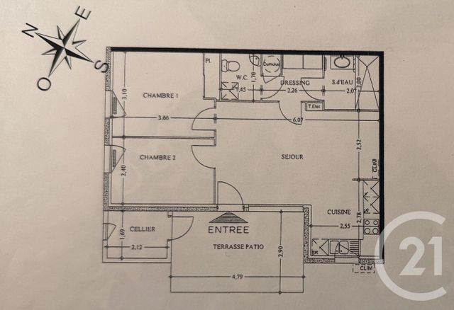 maison à vendre - 3 pièces - 57.32 m2 - ST PRIVAT DES VIEUX - 30 - LANGUEDOC-ROUSSILLON - Century 21 Impact Immobilier