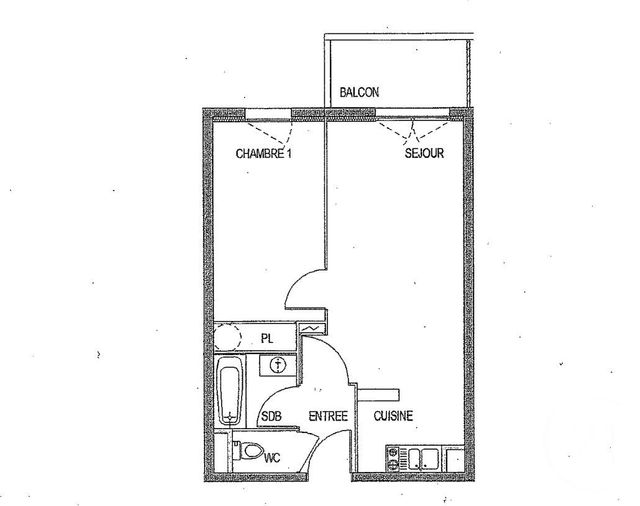 Appartement F2 à vendre - 2 pièces - 39.32 m2 - ALES - 30 - LANGUEDOC-ROUSSILLON - Century 21 Impact Immobilier