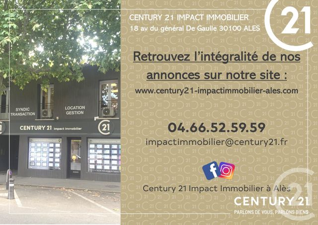 maison à vendre - 5 pièces - 117.0 m2 - ALES - 30 - LANGUEDOC-ROUSSILLON - Century 21 Impact Immobilier